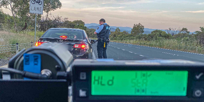 Driver nabbed at high speed, wife and kids in the car
