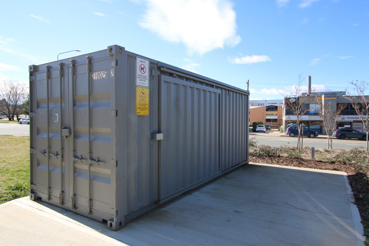 Painted shipping container to brighten up Moore Park