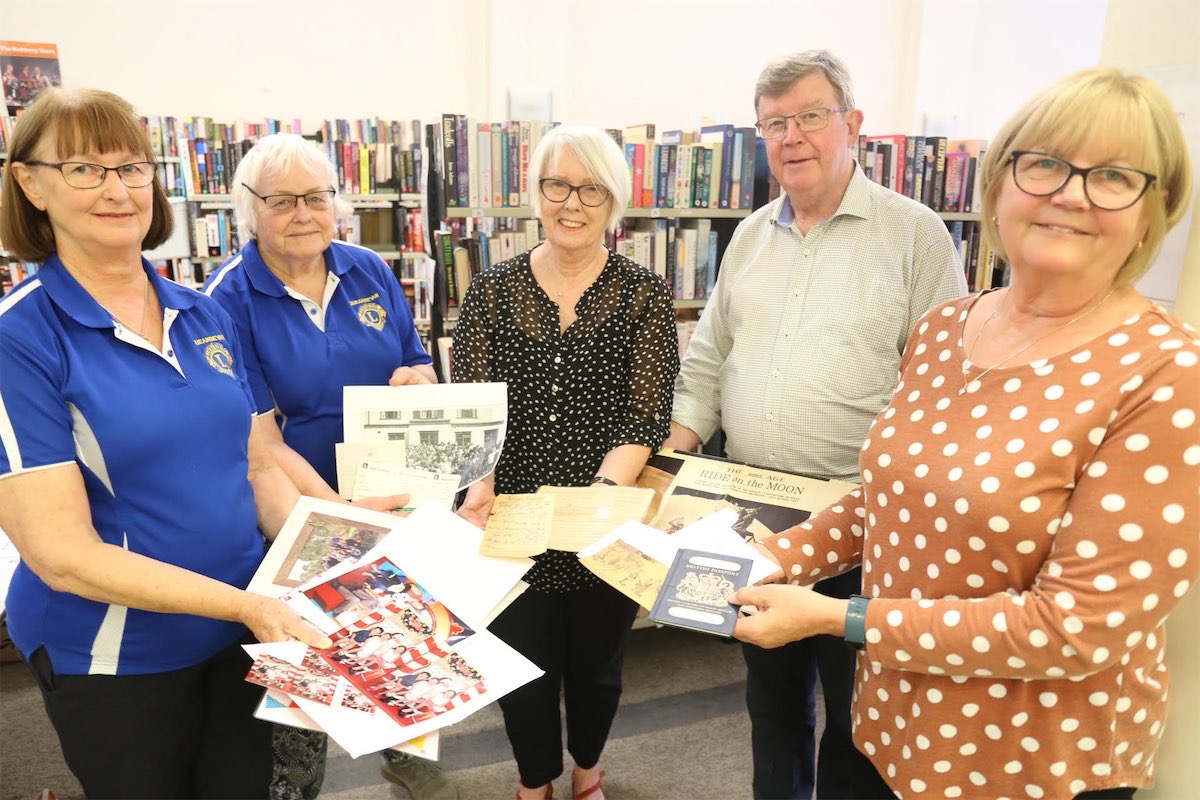 Personal treasures found between donated pages