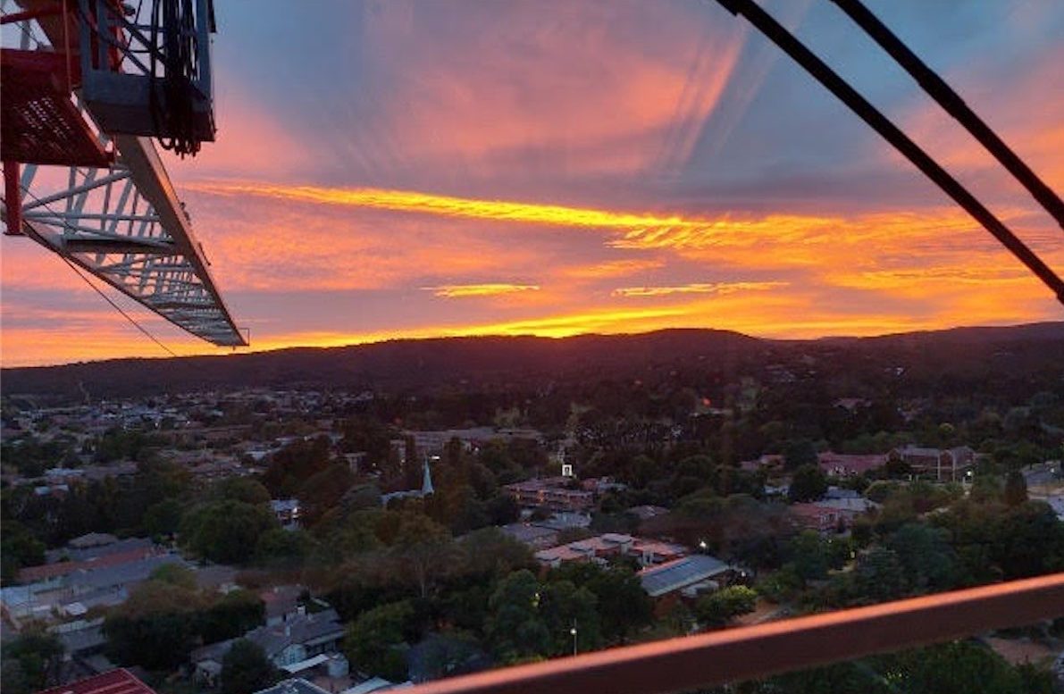 Eddie’s ‘office’ has the best view in Queanbeyan
