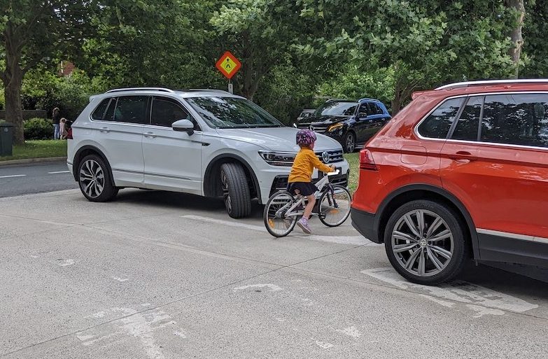 Children dodge cars on ‘makeshift’ school crossing