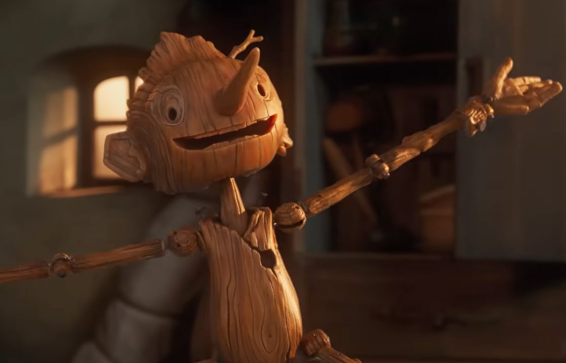 Dark side to the little wooden boy with the big nose
