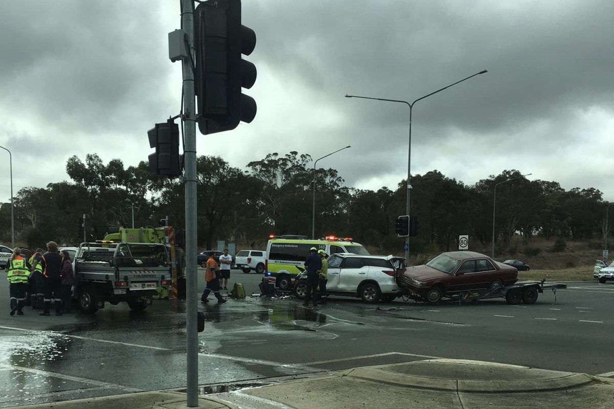 Lanes closed following crash on Barton Highway