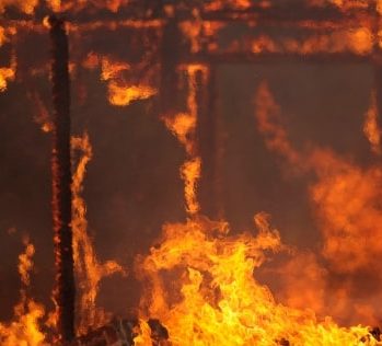 Early morning fire at empty North Lyneham house