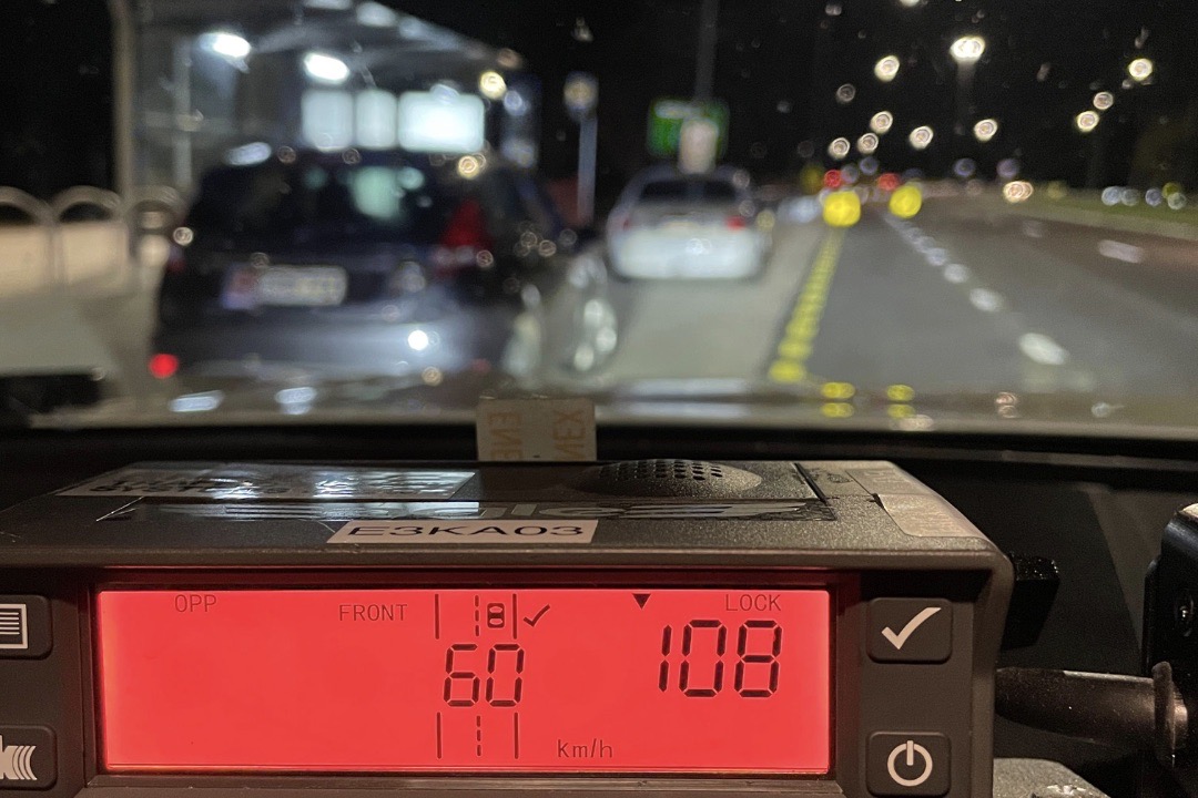 Teens speed through roadworks