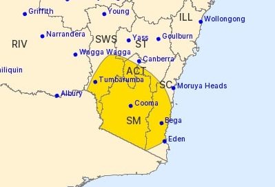 Thunderstorms skirt Canberra