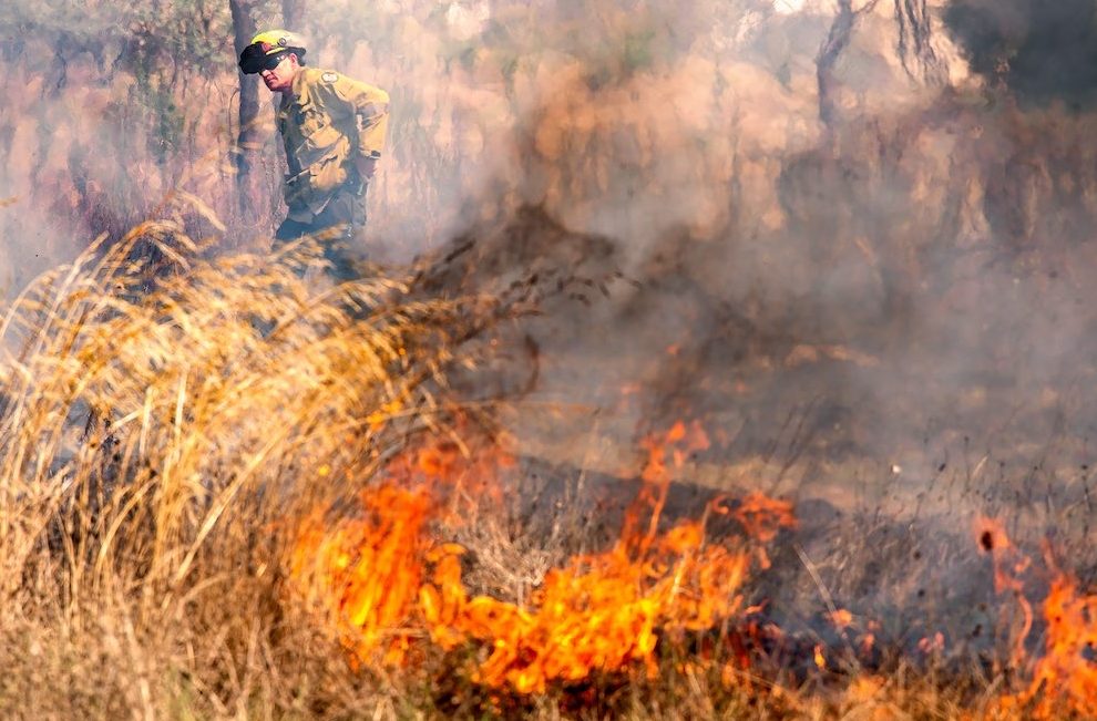 Smoke may be seen from burn on Black Mountain