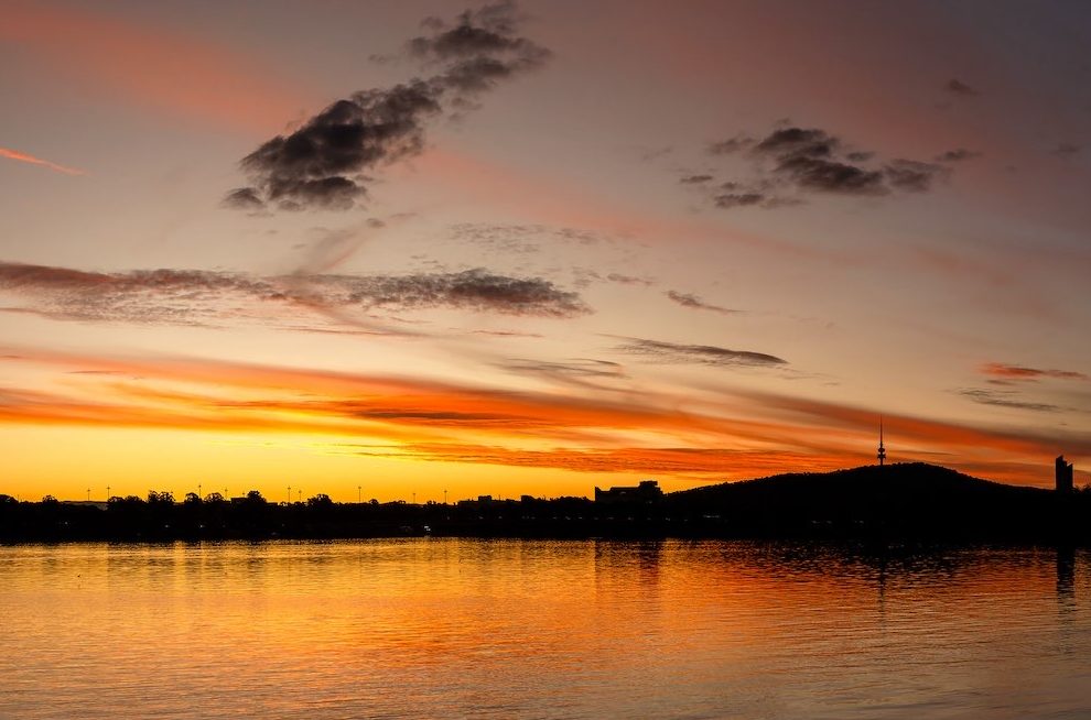 Stop the car and breathe in the beauty of an autumn sunset