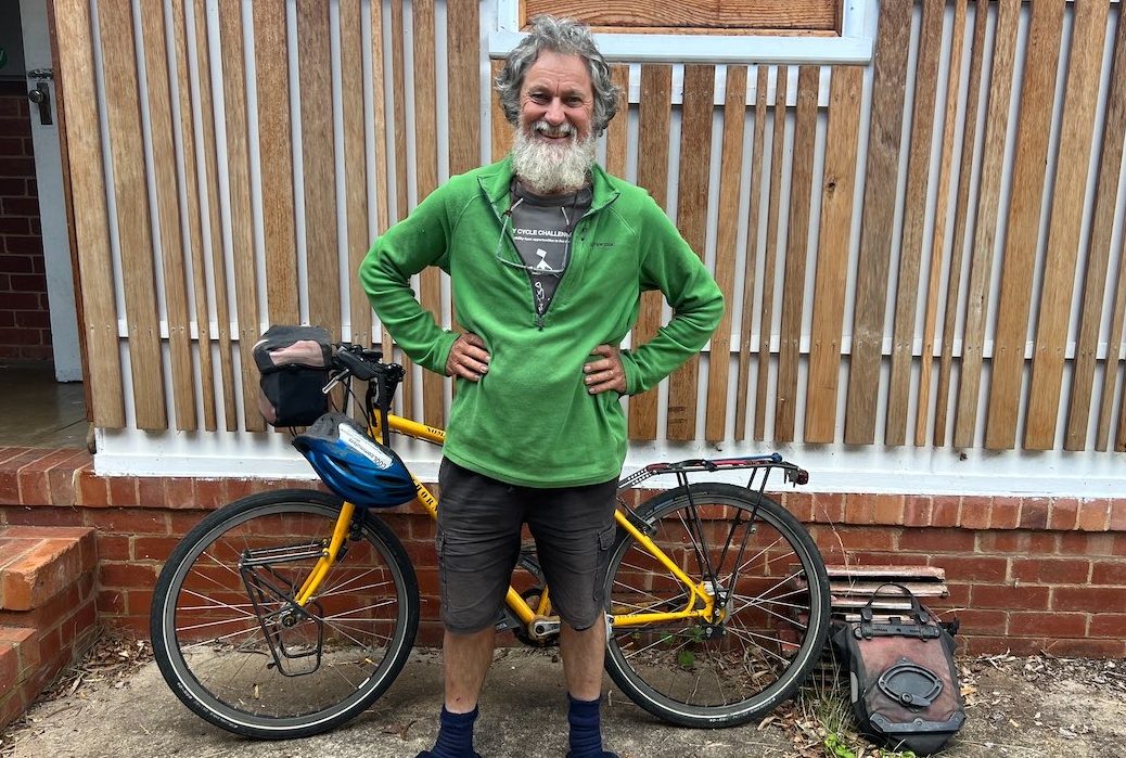 Solo cyclist readies for charity ride to Singapore