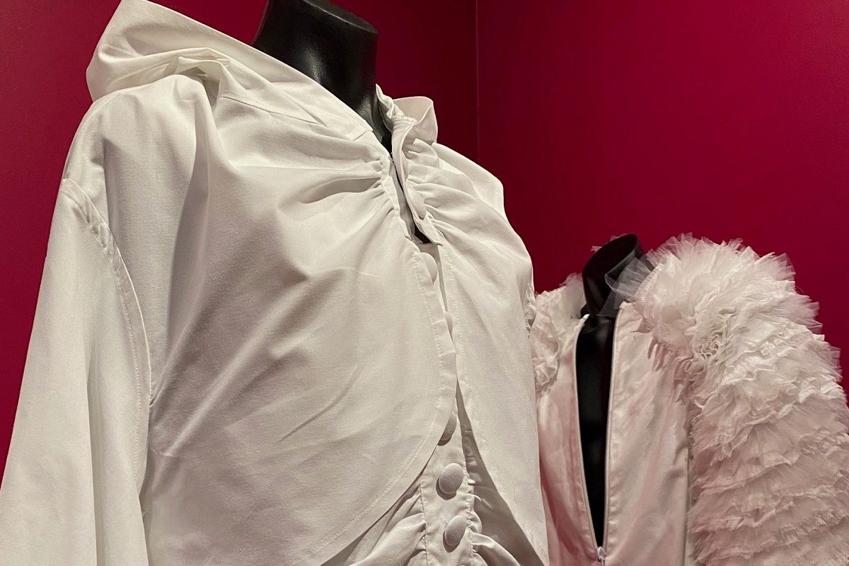 Old white sheets get some fashionable upcycling