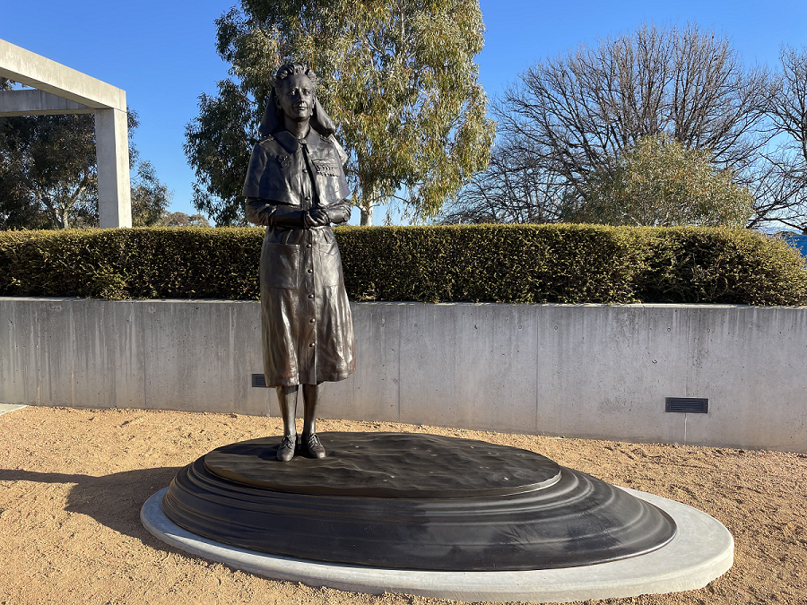 Bullwinkel sculpture installed at War Memorial