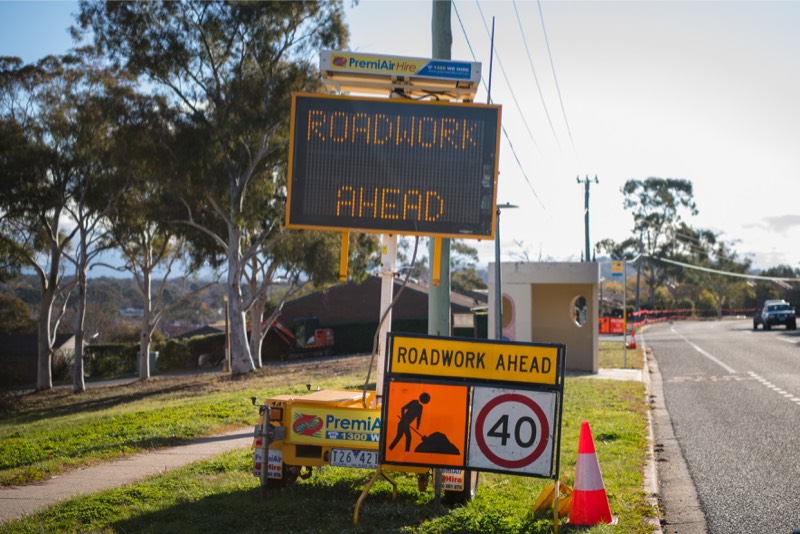 Warmer weather brings out road works