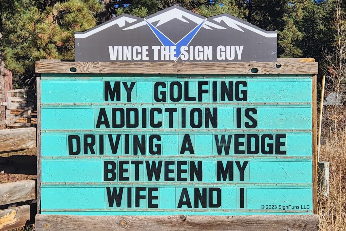 Vince sees life as a sign of laughter