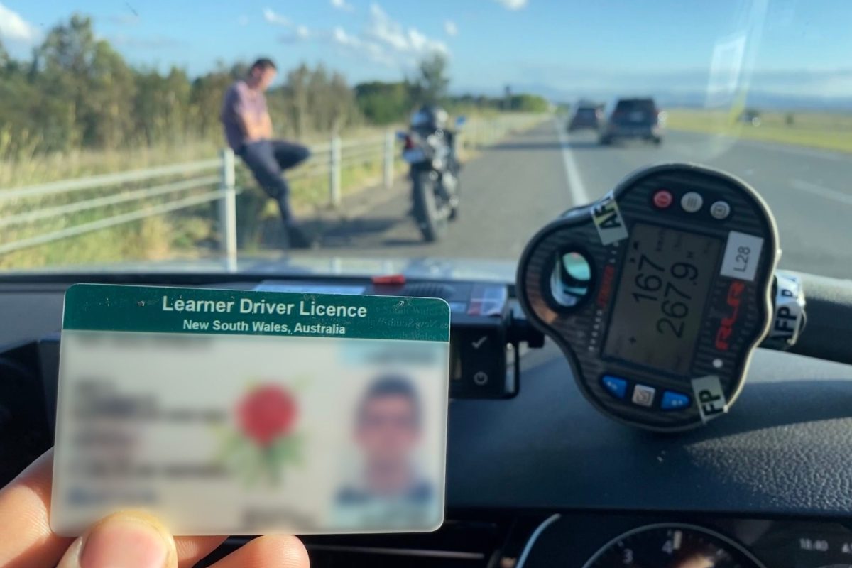L-plate motorcyclist caught at 167 clicks