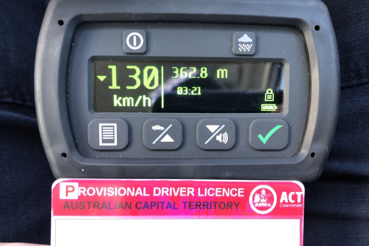 P-plater speeds his way to a licence suspension
