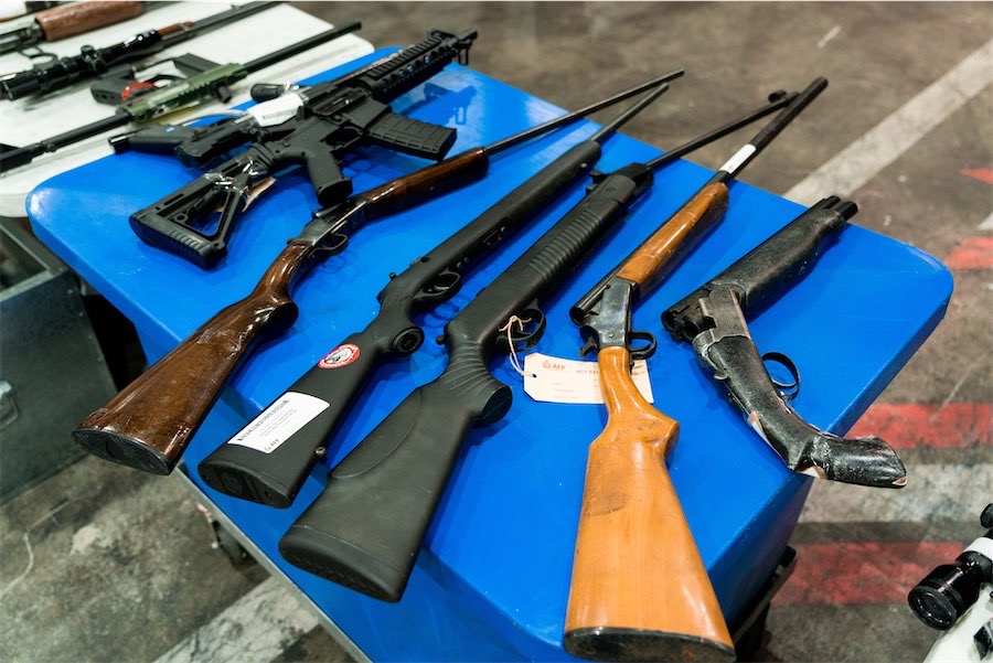 Police destroy 130 surrendered guns and weapons
