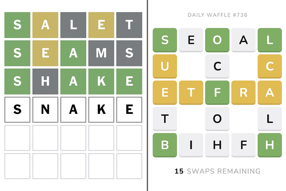 The wonderment of Wordle and Waffle