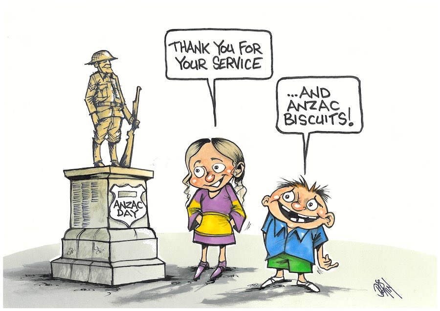 Cartoon / Anzac Day Dose of Dorin