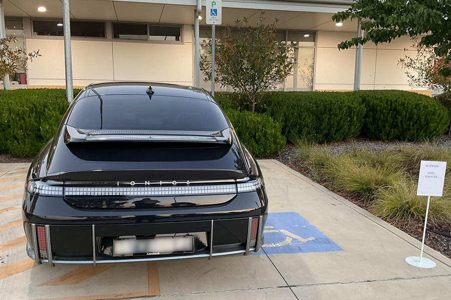 Chief minister parks in disabled space, not his problem