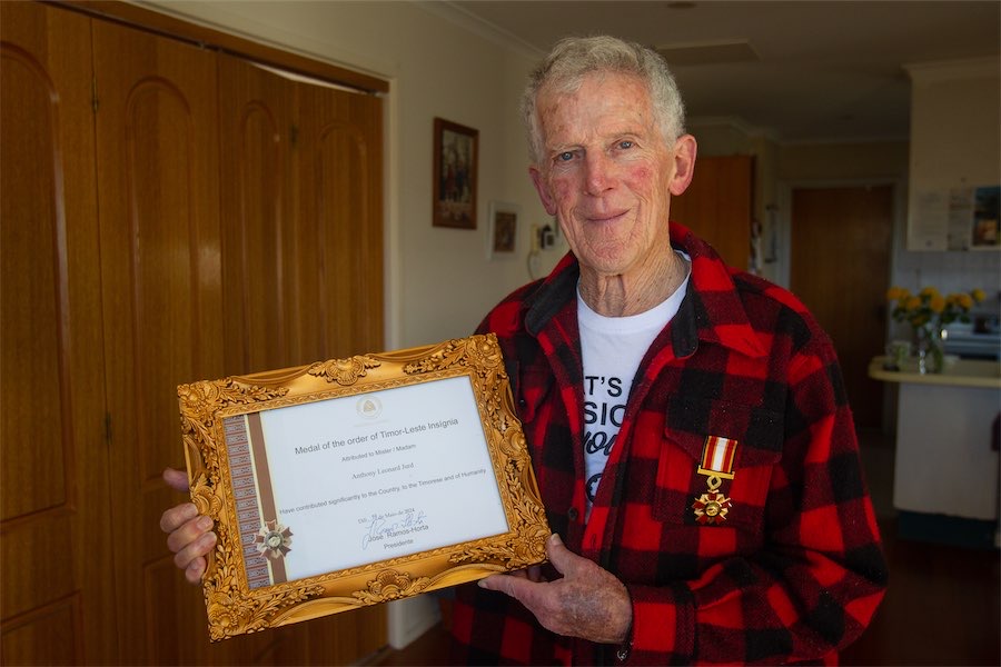 Activist teacher Tony gets a gong for Timor work