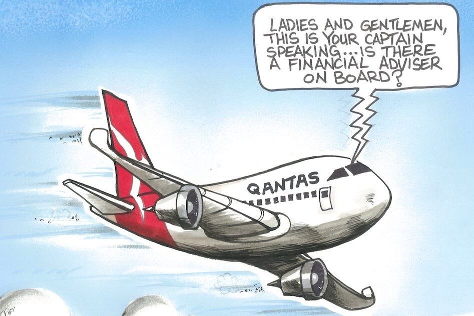 Qantas releases the loyalty parachute as profits fall