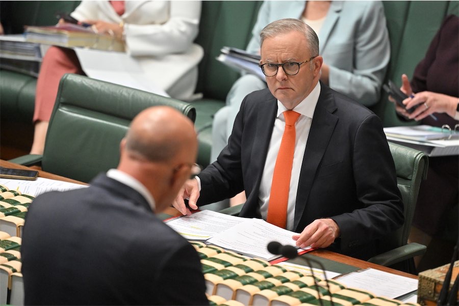 Labor to ‘work harder’ after falling behind in Newspoll