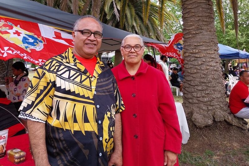 Tongan fun time under the Timpson Park trees