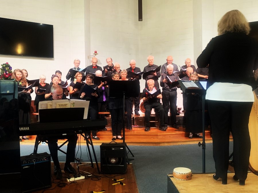 Choir’s large ‘stocking’ of Christmas goodies