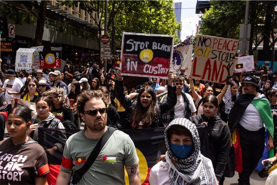 Protests, parties and heatwave alert for Australia Day