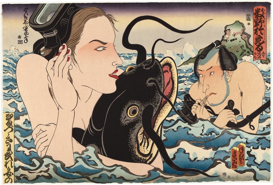 Buzz ahead of ukiyo-e woodblock master’s visit