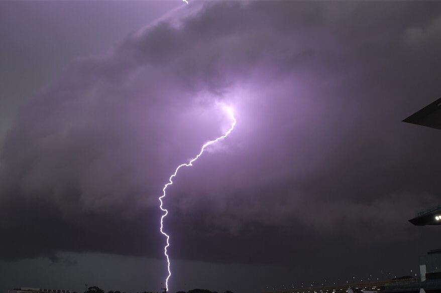 Woman killed by debris after tree struck by lightning