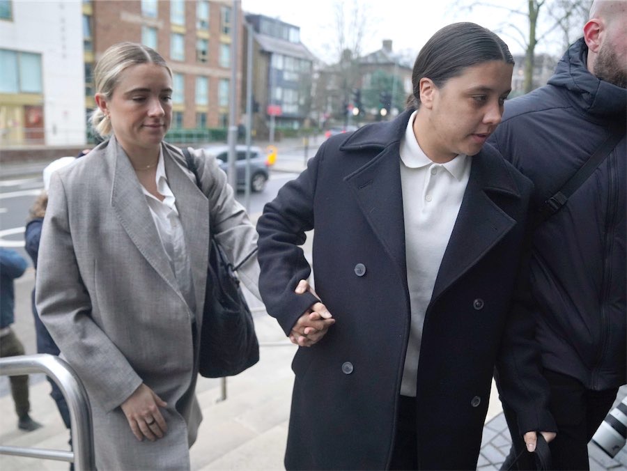 Matildas skipper Kerr waits after jury is sent out