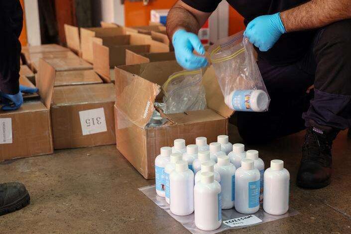 Parcel find leads to multi-tonne haul of date-rape drug