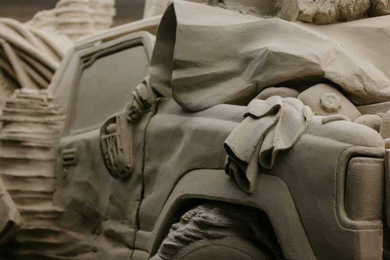 Dumped a ute? It’s been turned into sand art at Mona