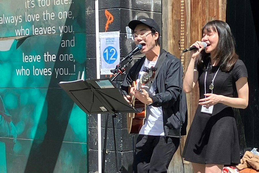 Buskers gather at Braddon for festival