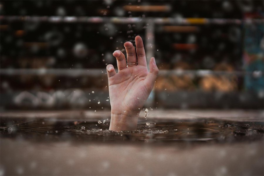 Not waving, drowning. And that’s not good news