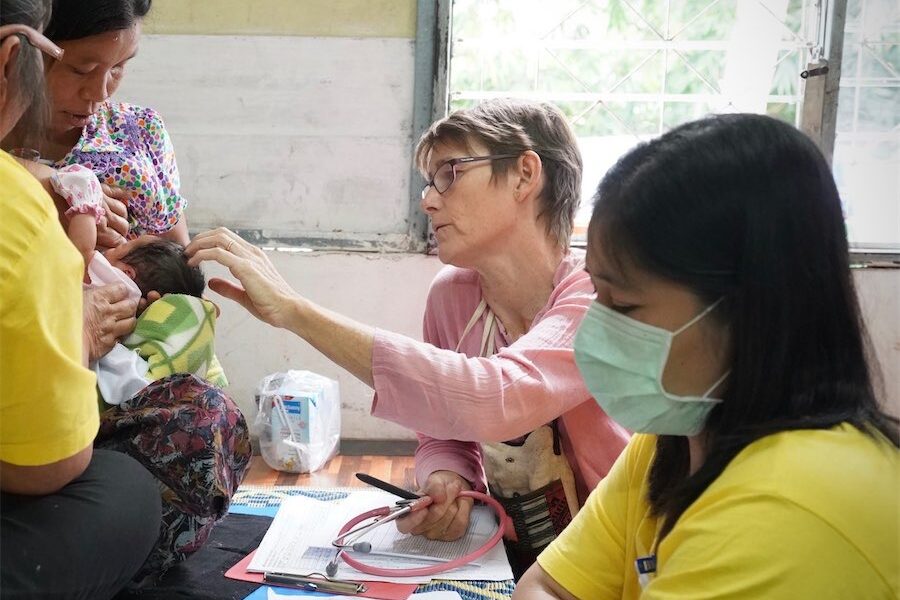 Border battle against malaria in pregnant women