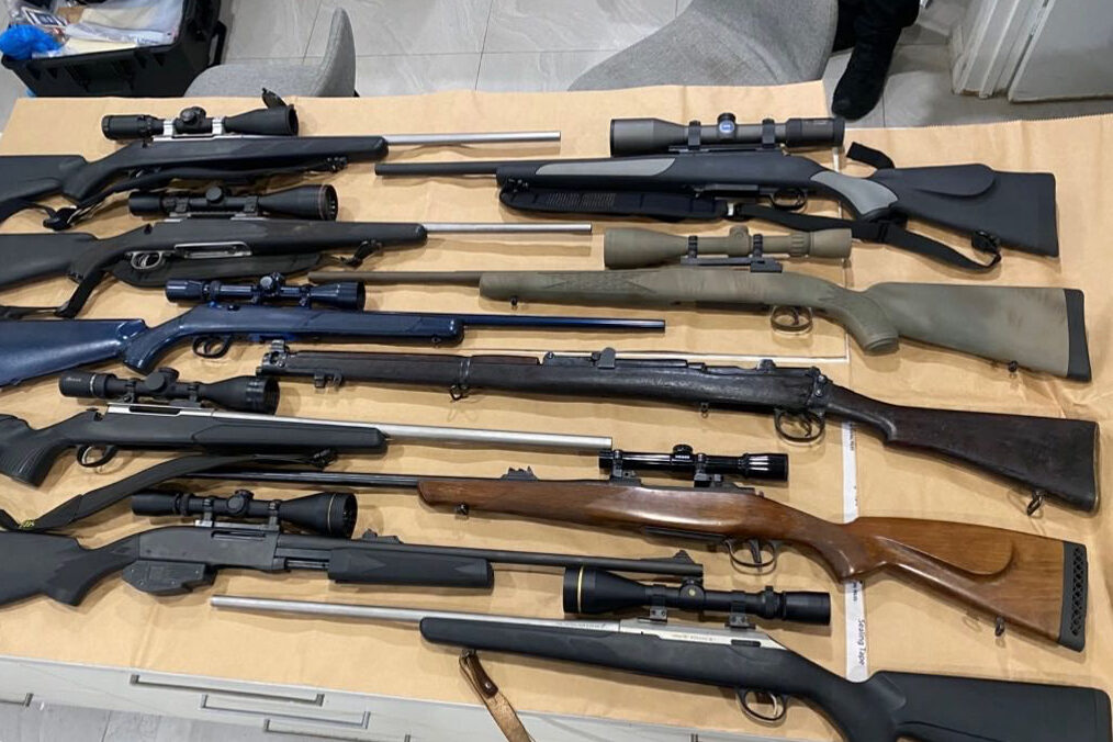 Guns seized as police swoop on Holder home