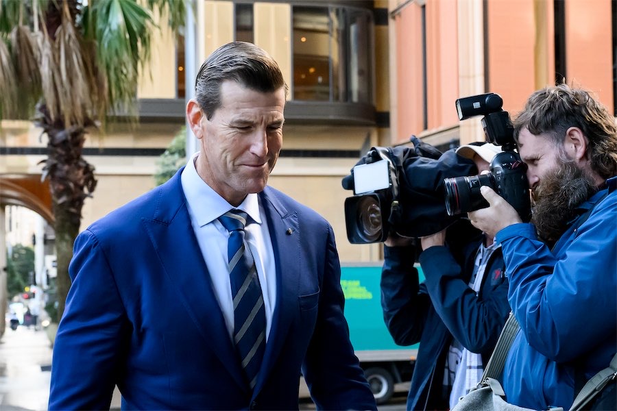 Feuding journo and veteran stare down over taped call