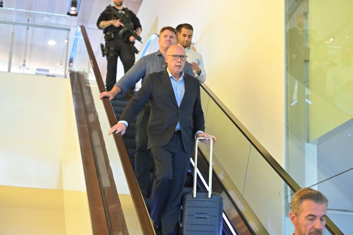 Peter Dutton seen for first time since losing election