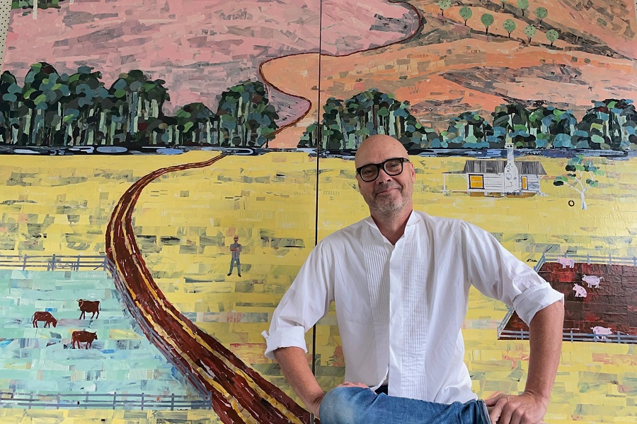 Brave artist says ‘pay what you can’ for his collages