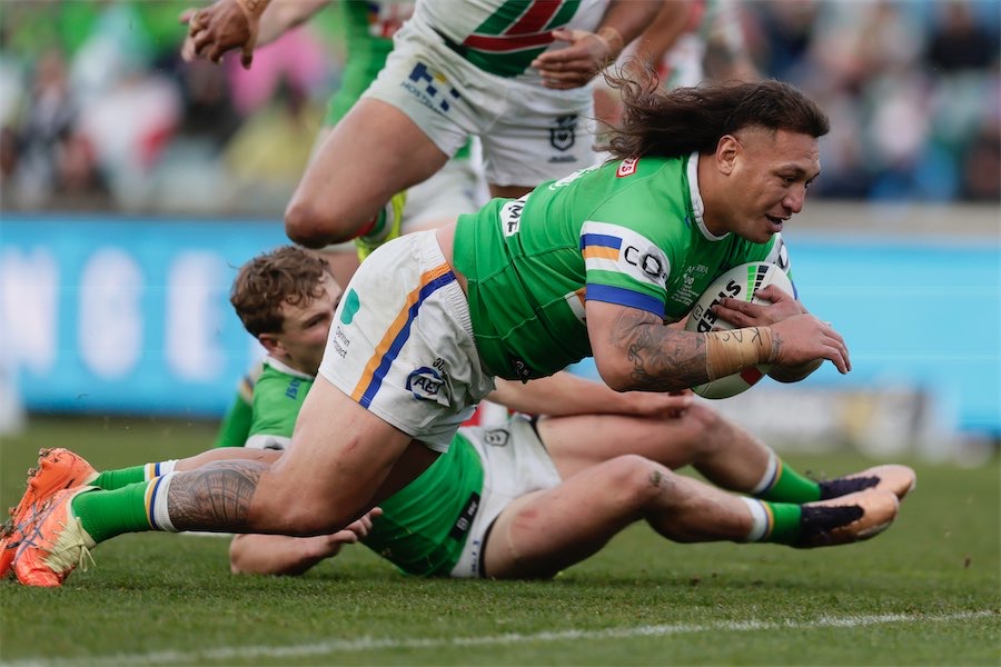 Papalii double lifts Raiders over Souths
