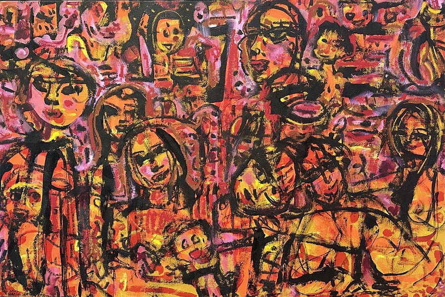 Artwork with a common thread of love and joy