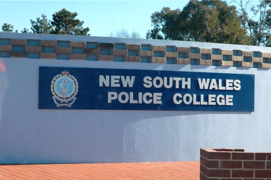 Impaired police cadet drives into academy boom gate