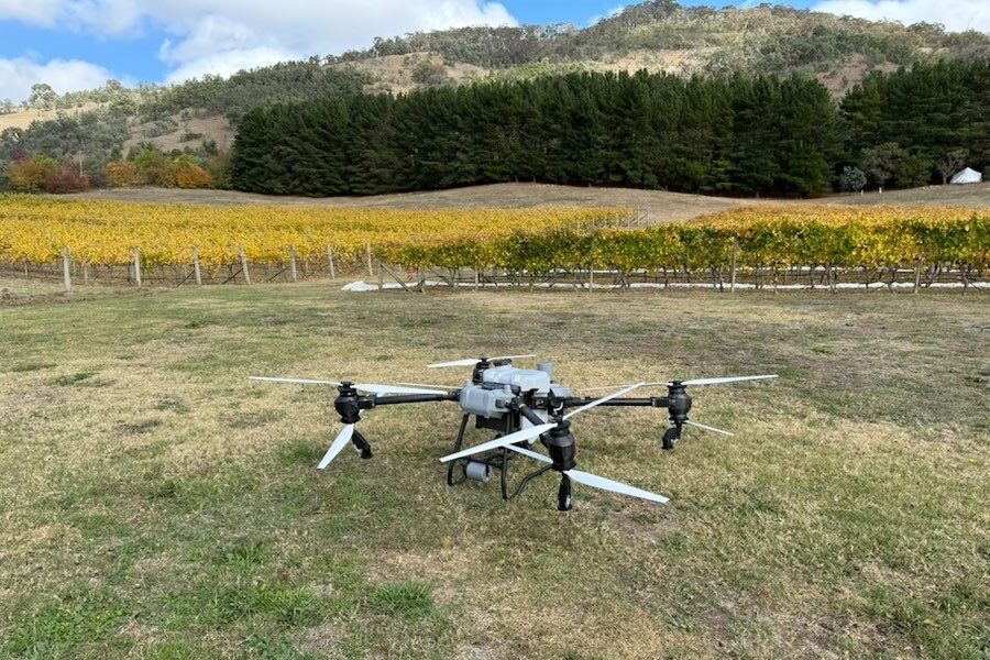 Drones taking up work from vineyard tractors