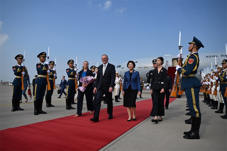 ‘Relationship has recovered’: smiling Xi hosts Albanese