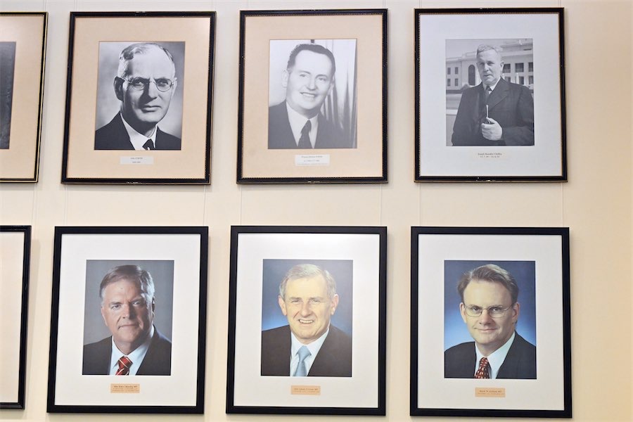 Disclaimer for Latham’s caucus room picture