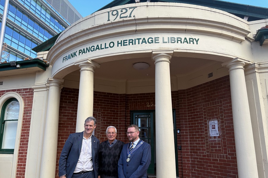 Heritage library bears mayor’s name