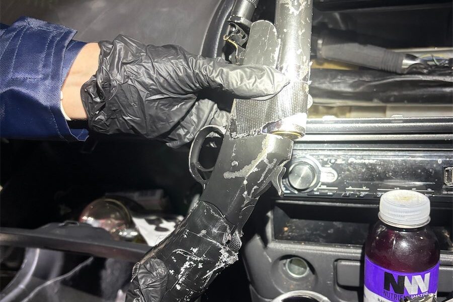 Guns, weapons and drugs found in car in Casey