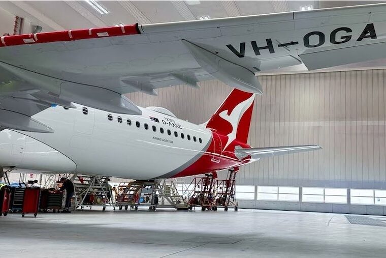 New Airbus arrival marks change to Qantas fleet